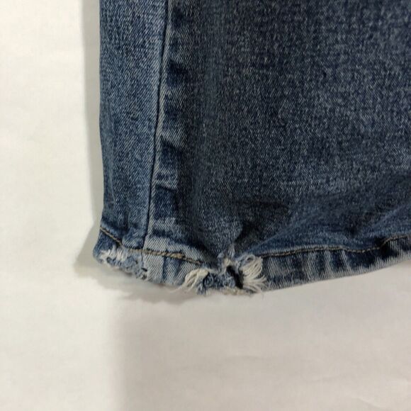 Z Cavaricci Low Rise Jeans Y2K Flare Size 5 Grommets Blue Vintage Distressed - Picture 12 of 15